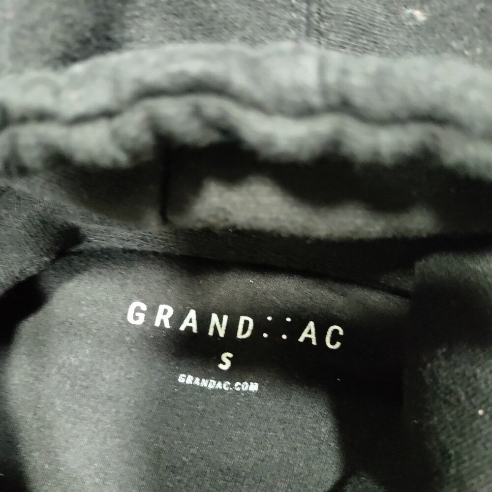 Grand AC 75 Mile Why I'm So Addicted Black Running Hoodie Sweater Men's Small - Picture 6 of 10